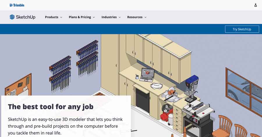 sketchup website screenshot