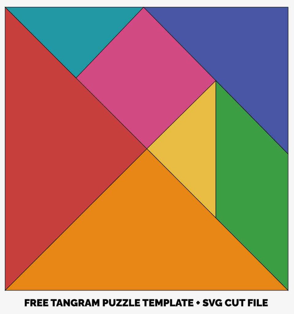 DIY Tangram Puzzle Collection : Digital Files for Download, Home